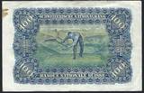 Suisse / Switzerland / Schweitz 100 Francs 20/01/1949 Helvetia  série 20R S (taches)