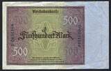 Allemagne / Deutschland / Germany 500 Mark 27/03/1922 Reichsbanknote S