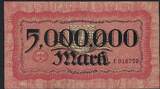 Wurttemberg / Wuerttemberg 5 Millionen Mark 01/08/1923 Württembergische Notenbank TTB