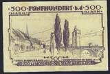 Allemagne / Deutschland / Germany 500 Mark 25/10/1922 Kehl Am Rhein TTB