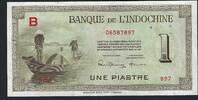 Indochine / Indochina 1 Piastre Banque de l'Indochine lettre B -