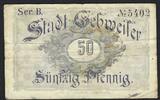 France / Frankreich / Guebwiller 50 Pfennig Stadt Gebweiler -