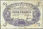 Martinique 5 Francs Banque de la Martinique J.407 -