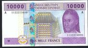 Gabon 10000 Francs Banque des états de l'Afrique Centrale -