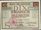 Alsace / Elsass / Colmar 10 Francs Ville de Colmar série A -