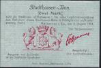 Alsace / Elsass / Mulhouse 2 Mark Stadtkassen-Bon Mülhausen -