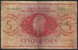 Afrique Equatoriale Francaise 5 Francs Caisse Centrale de la France d'Outre-Mer -