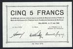 France / Frankreich / Mulhouse / Elsass 5 Francs Ville de Mulhouse -