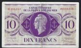 Afrique Equatoriale Française 10 Francs Caisse Centrale de la France d'outre-mer -