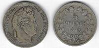 5 Francs 1841 K France / Frankreich / Bordeaux Louis Philippe Ier B / TB