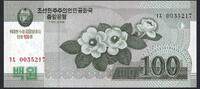 Corée du Nord / North Korea 100 Won Korean Central Bank -