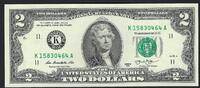 Etats-Unis / U.S.A. / United States 2 Dollars Thomas Jefferson -