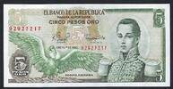 Colombie / Colombia 5 Pesos Oro El Banco De la Republica de Colombia -
