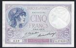 France / Frankreich 5 Francs Violet Q.27639 -
