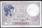France / Frankreich 5 Francs Violet V.58123 -