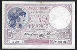 France / Frankreich 5 Francs Violet V.58123 -