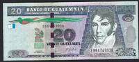 Guatemala 20 Quetzales Banco De Guatemala -