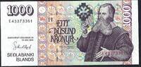 Islande / Iceland 1000 Kronur Sedlabanki Islands -