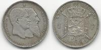 Belgique / Belgien / Belgium 1 Franc Léopold I et Léopold II -
