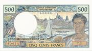 Tahiti / Papeete 500 Francs Institut d'émission d'Outre-Mer T.3 -