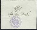 Ammerschwihr / Ammerschweier 3 Mark Tampon Allemand -