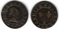 France / Frankreich / Paris Double Tournois Henri III (1574 - 1589) -
