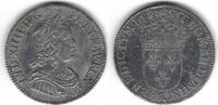 France / Frankreich / Paris 1/4 Ecu à la mèche longue Louis XIV (1643 - 1715) -