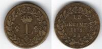 France / Frankreich / Strasbourg / Strassburg Décime Louis XVIII -
