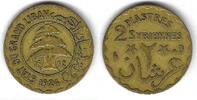 Liban / Lebanon 2 Piastres Syriennes Etat du Grand Liban -