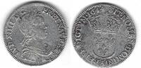 France / Frankreich / Paris 1/4 écu à la mèche courte Louis XIV ( 1643 - 1715) -