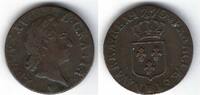 France / Frankreich / Strasbourg / Straßburg 1/2 Sol à la vieille tête Louis XV (1715 - 1774) -