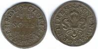 France / Frankreich / Strasbourg / Strassburg 2 Sols Louis XIV ( 1643 - 1715) -
