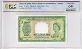   1953 Malaya & British Borneo $5 Banknote PCGS 64 CHOICE UNC  870,55 EUR  + 43,18 EUR frais d'envoi