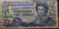 Falkland Islands Government 1984 1 pound note -