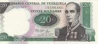   Venezuela 20 Bolivar Commemorative Banknote, 1987  6,91 EUR  + 34,55 EUR frais d'envoi