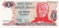   Argentine Banknote 1983-1984 Issue 1 Peso Jose de San Martin (VF Grade)  0,86 EUR  + 34,55 EUR frais d'envoi