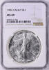   1986 American Silver Eagle NGC MS69 | Historic 1-ounce pure silver coin  190,24 EUR  + 40,19 EUR frais d'envoi