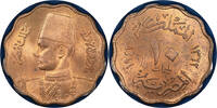 Egypt AH1362 (1943) 10mm copper coin PCGS MS64RB Top Pop | A highly graded coin -