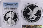   2021-S American Silver Eagle PCGS PR70DCAM Type 2  188,46 EUR  + 40,19 EUR frais d'envoi