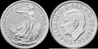 2026 British 1/10 oz Silver Britannia Coin, .999 Pure Silver, 20 pence -
