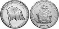 1974–1980 Bahamas Silver $5 Coin, Franklin Mint, 1.2527 oz. Sterling Silver -