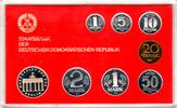 DDR 8,86 M 1982 Proof set 1Pf to 5M Polierte Platte 195,00 EUR  + 10,00 EUR frais d'envoi