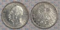 Kaiserreich, Baden 2 RM 1913 G Grand Duke Friedrich II vz+, kl. Kr. 379,00 EUR  + 10,00 EUR frais d'envoi