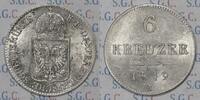 Österreich 6 Kreuzer Divisional coin -