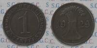 Weimar 1 Rentenpfennig Minting error -