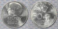 Niederlande 50 Gulden Queen Beatrix - 100Years Netherlands-America -