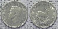 Südafrika 5 Shillings (Crown) King George VI - Springbuck -
