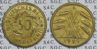 Weimar Republik 50 Reichspfennig Currency issue -