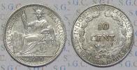 Indochina 10 Centimes with "Titre 0.835" -