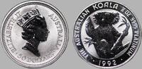 Australien 50 Dollars (½ Unze Platin) Queen Elizabeth II - Koala -
